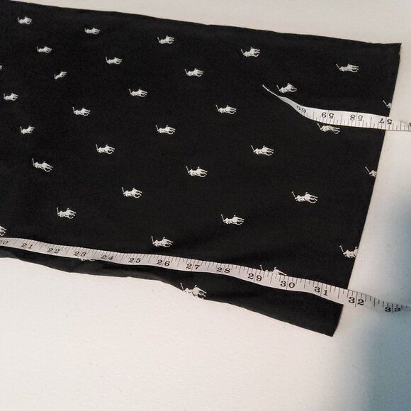 Polo Ralph Lauren womenPajama Pants Black With White Pony Print Size 4X 100% Cot - Picture 11 of 12
